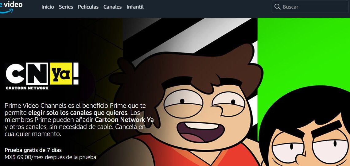 CN Ya!, de Cartoon Network, disponible en Amazon Prime Video Channels