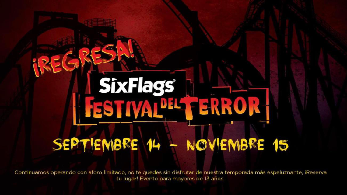Llega el miedo a Six Flags México con el Festival del terror 2021 💀